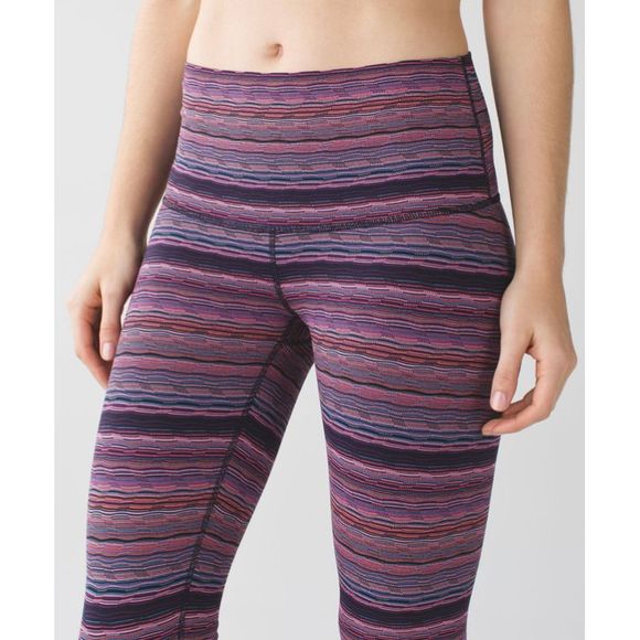 Lululemon Wunder Under Pant (Hi-Rise) purple multicolor - Picture 4 of 12